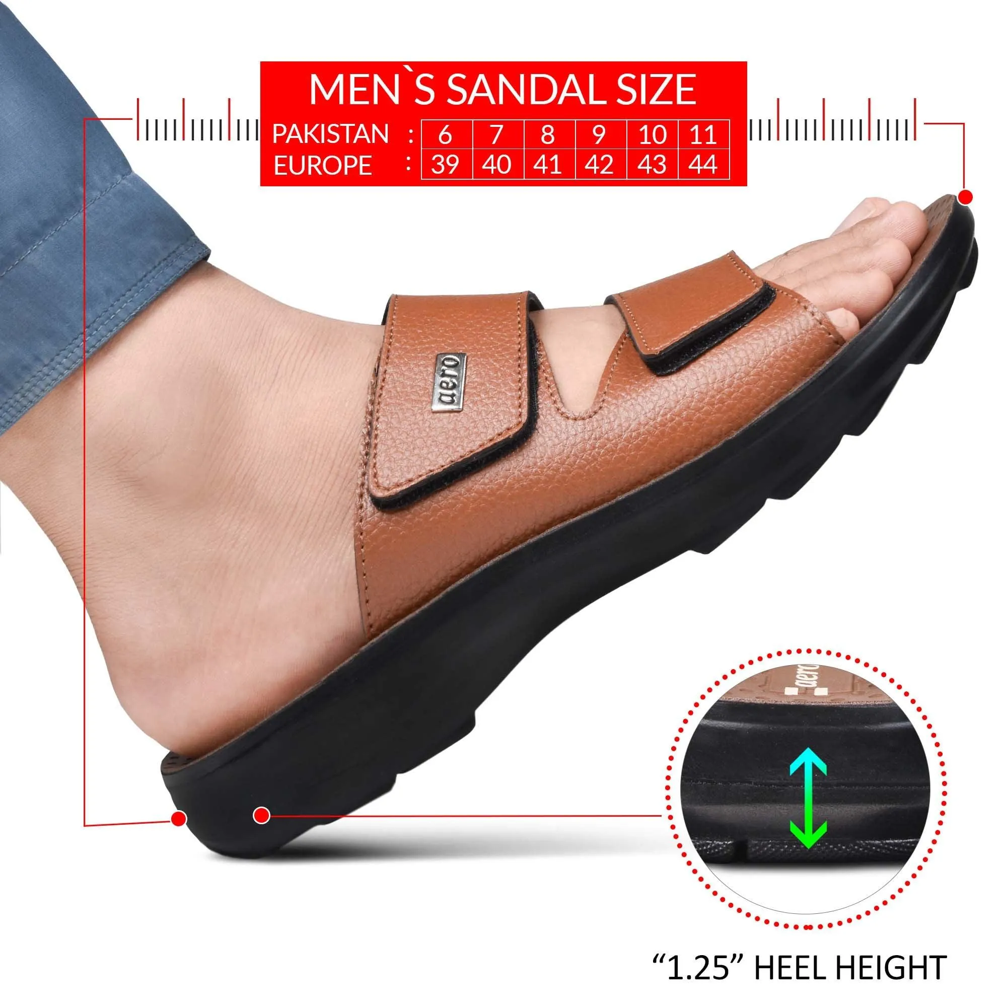 AEROTHOTIC Timbre Men's Casual Comfort Chappal - Original Thailand Imported - M0514