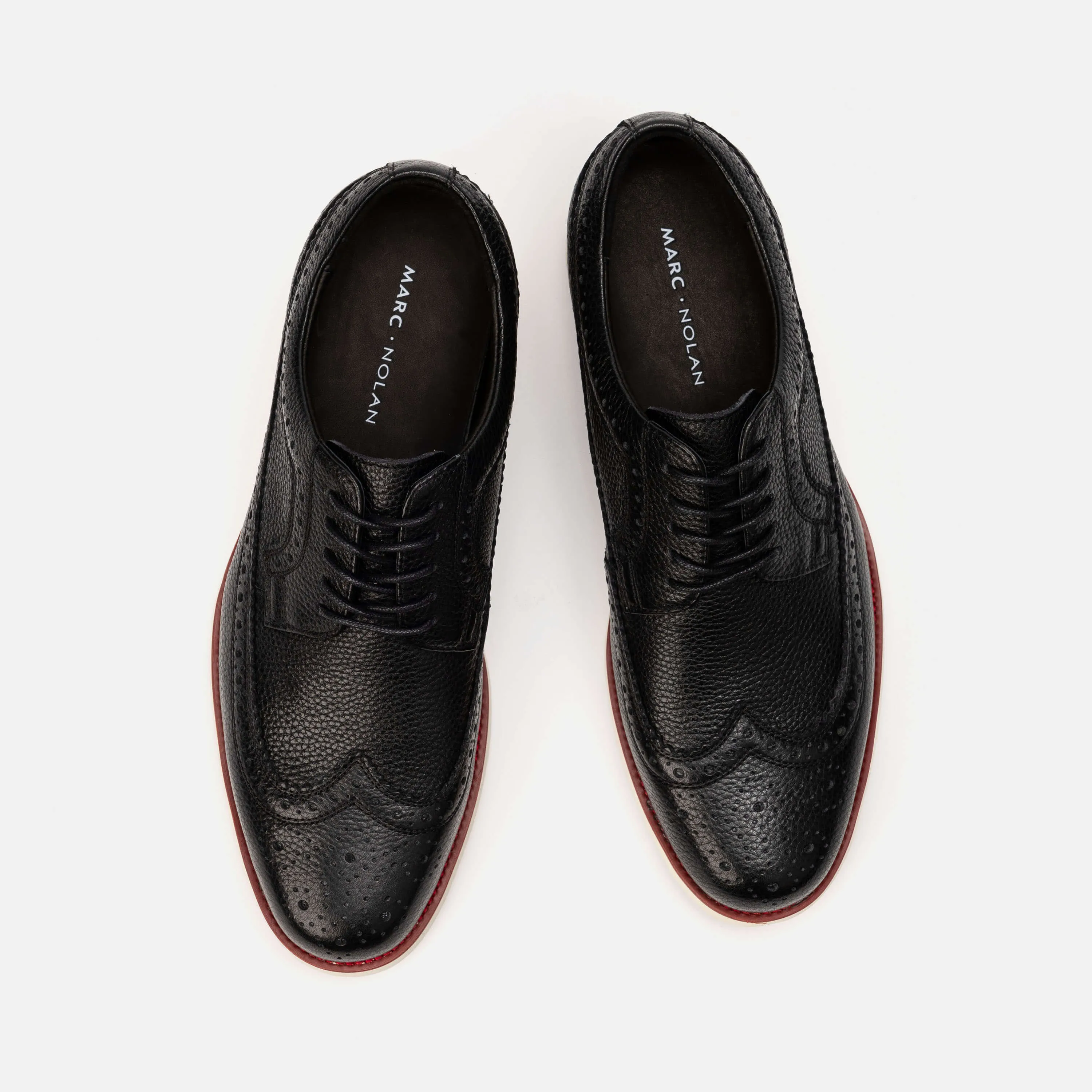 Alexander Black Pebble Leather Longwing Sneakers