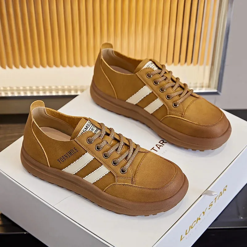 Cecily - Retro Lace-Up Sneakers for Women