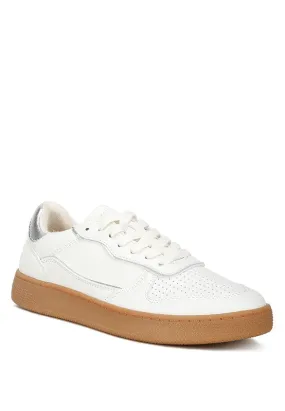 Faux Leather Everyday Sneakers