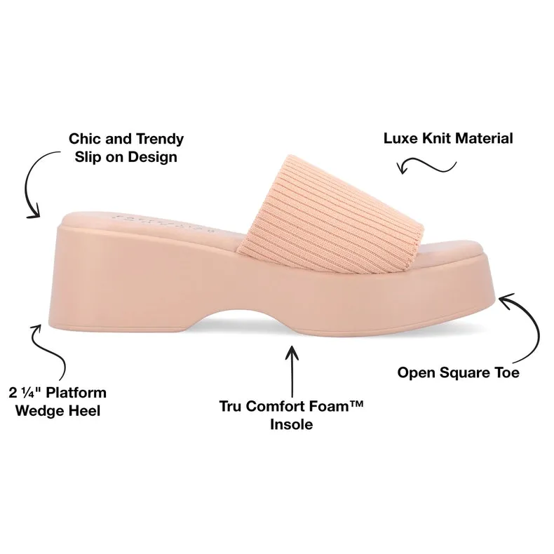 Journee Collection Women's Tru Comfort Foam™ Emani Sandal Blush