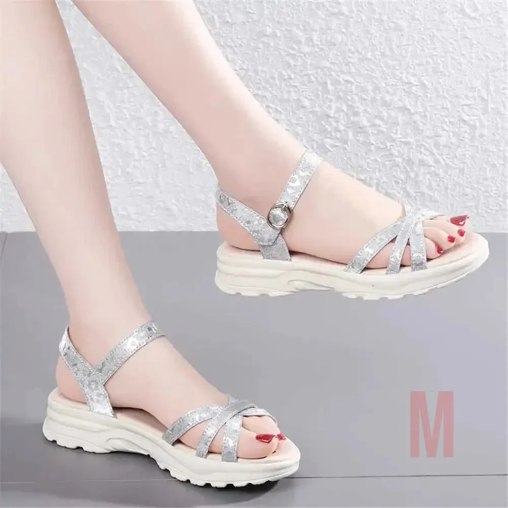 Merendy Safona Flat-Heel Open-Toe Buckle Slide Sandals