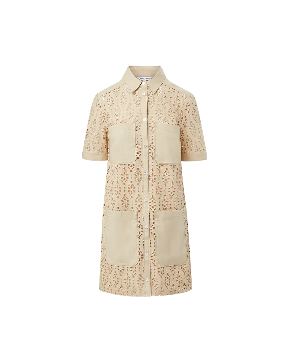 Rafaela Cotton Eyelet Shirtdress