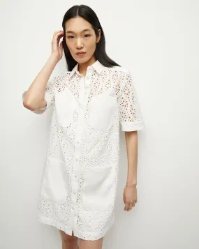 Rafaela Cotton Eyelet Shirtdress