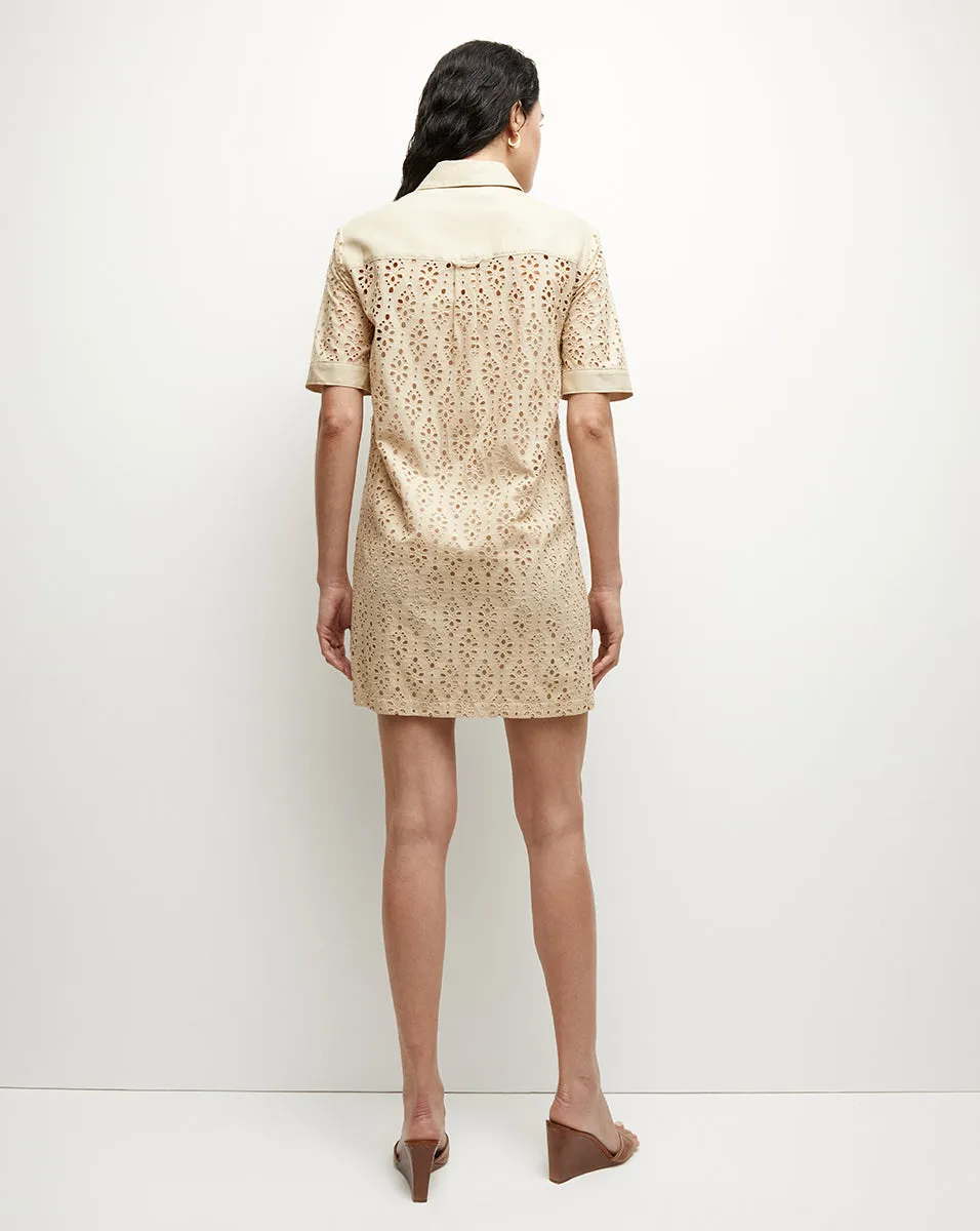 Rafaela Cotton Eyelet Shirtdress