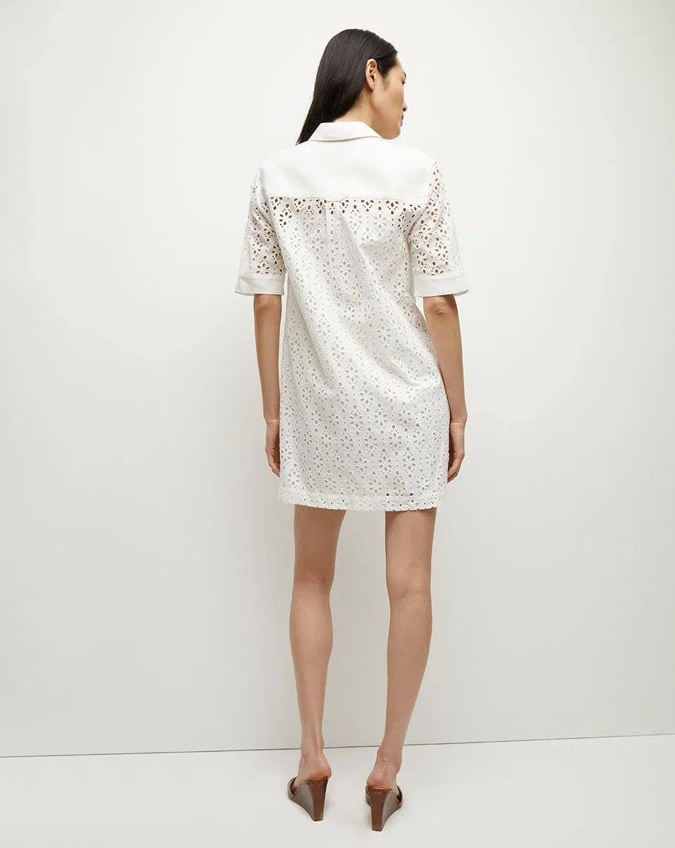 Rafaela Cotton Eyelet Shirtdress