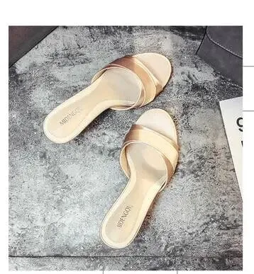 Satin Open toe high-heeled sandals