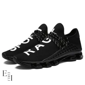 Sneakers, Walking Shock-Absorbing, Black