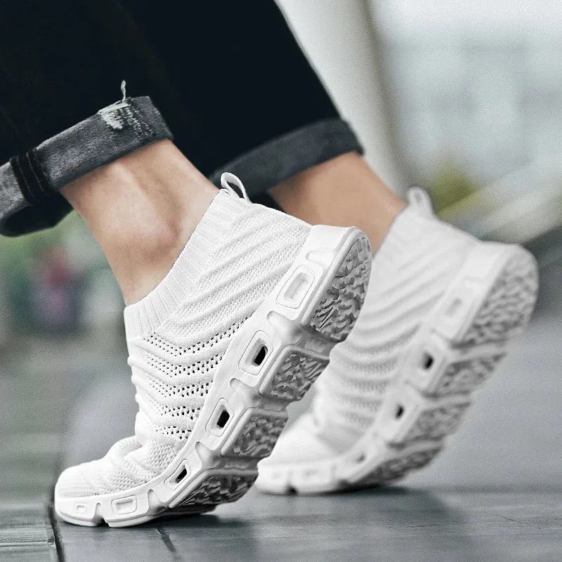 Sock Sneakers walking on clouds best walking slip on runners