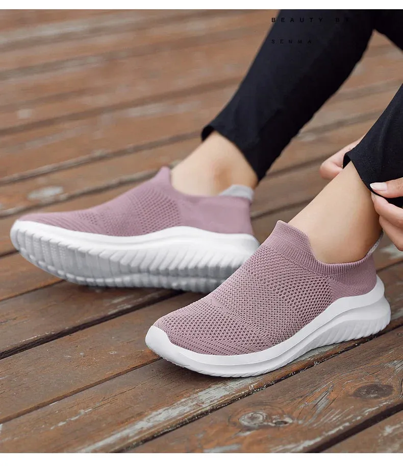 Walking on cloud slip ons slip ins super durable comfy sneakers