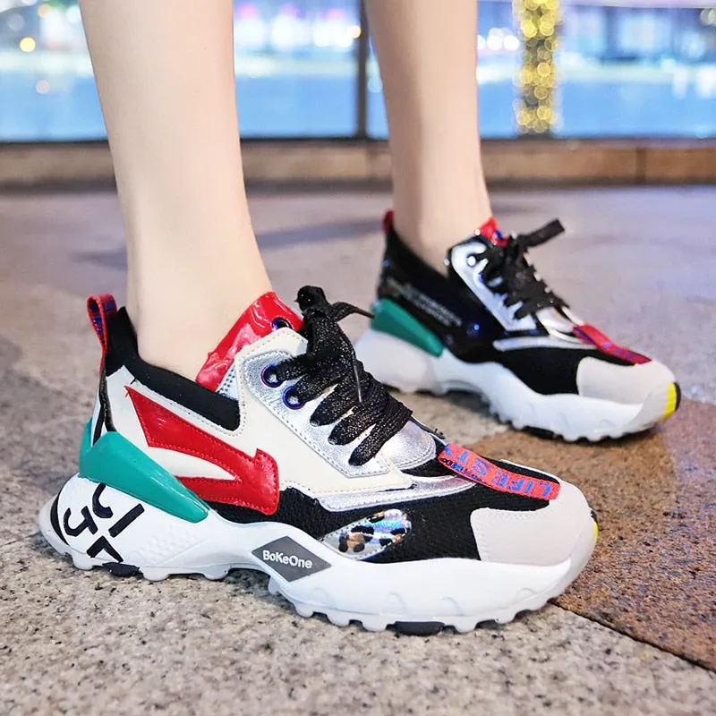 Women's Casual Multicolor Sneakers