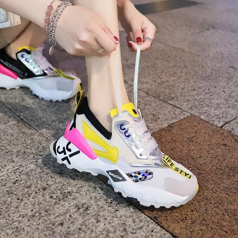 Women's Casual Multicolor Sneakers