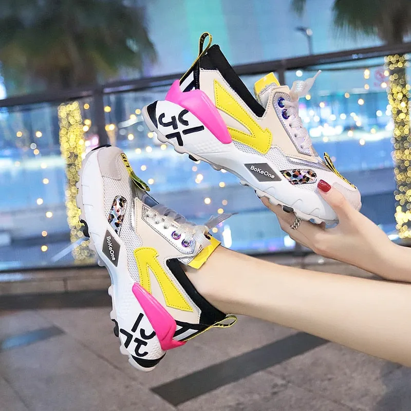 Women's Casual Multicolor Sneakers