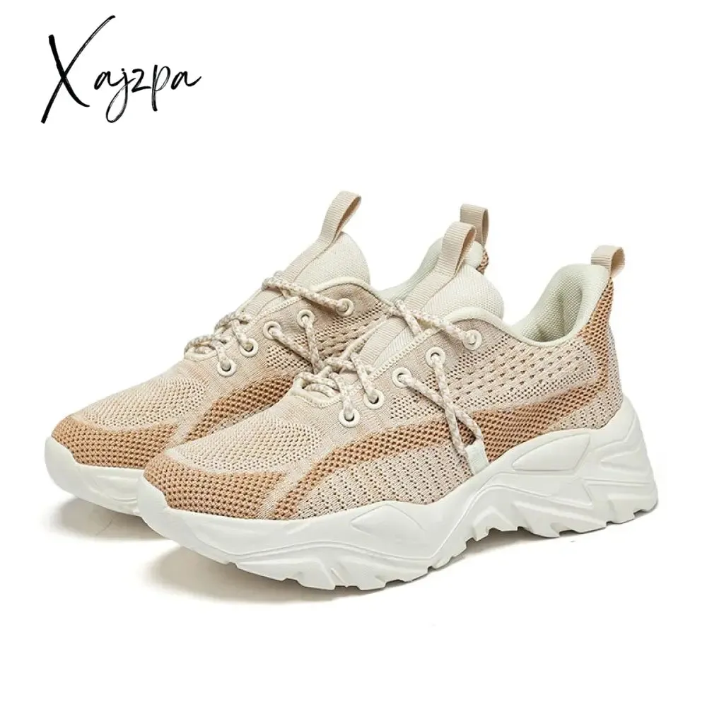 Xajzpa - 2023 New Sneakers Women Shoes Mesh Breathable Flat Anti-Slip Woman Sneakers Outdoor Trainer Female Zapatos De Mujer