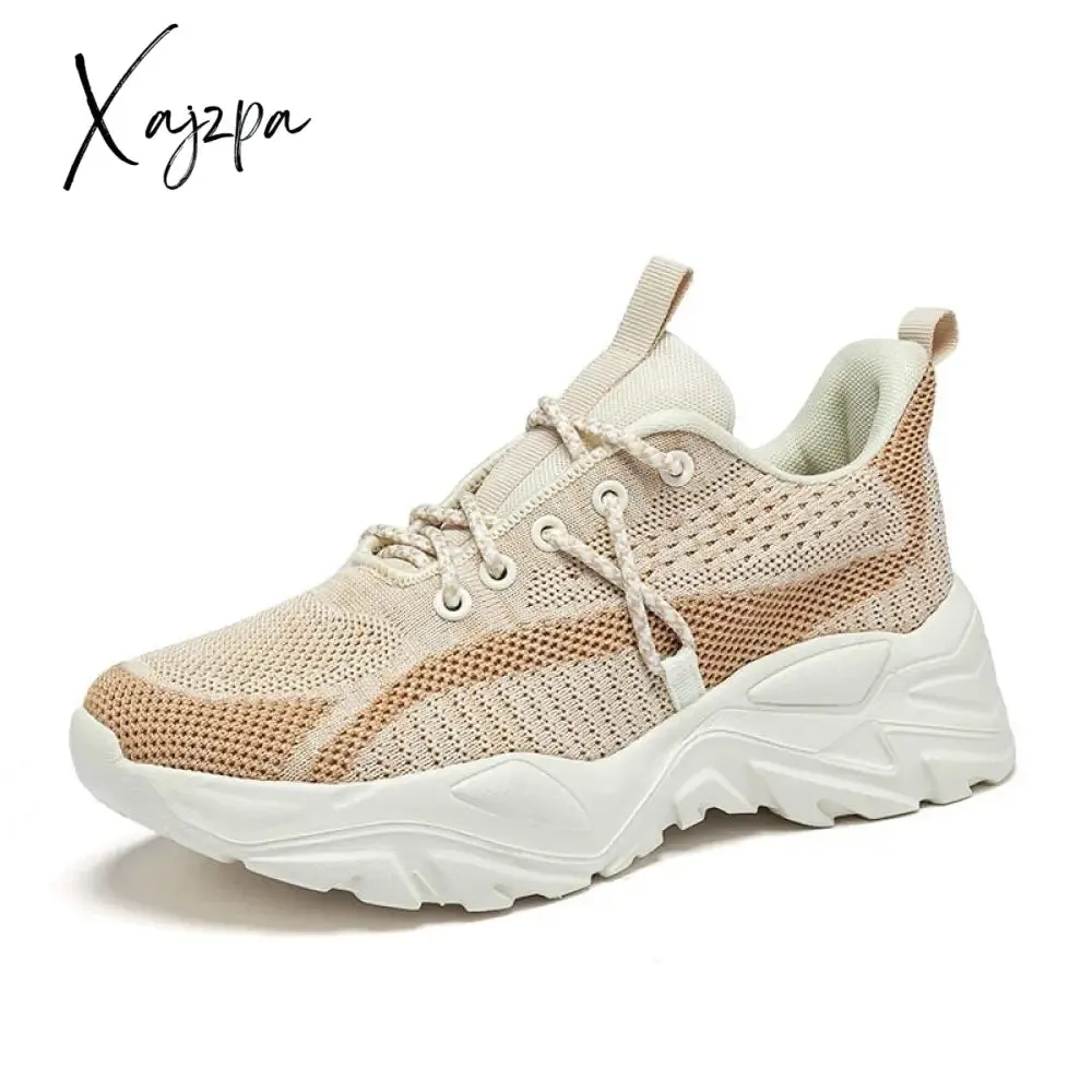 Xajzpa - 2023 New Sneakers Women Shoes Mesh Breathable Flat Anti-Slip Woman Sneakers Outdoor Trainer Female Zapatos De Mujer