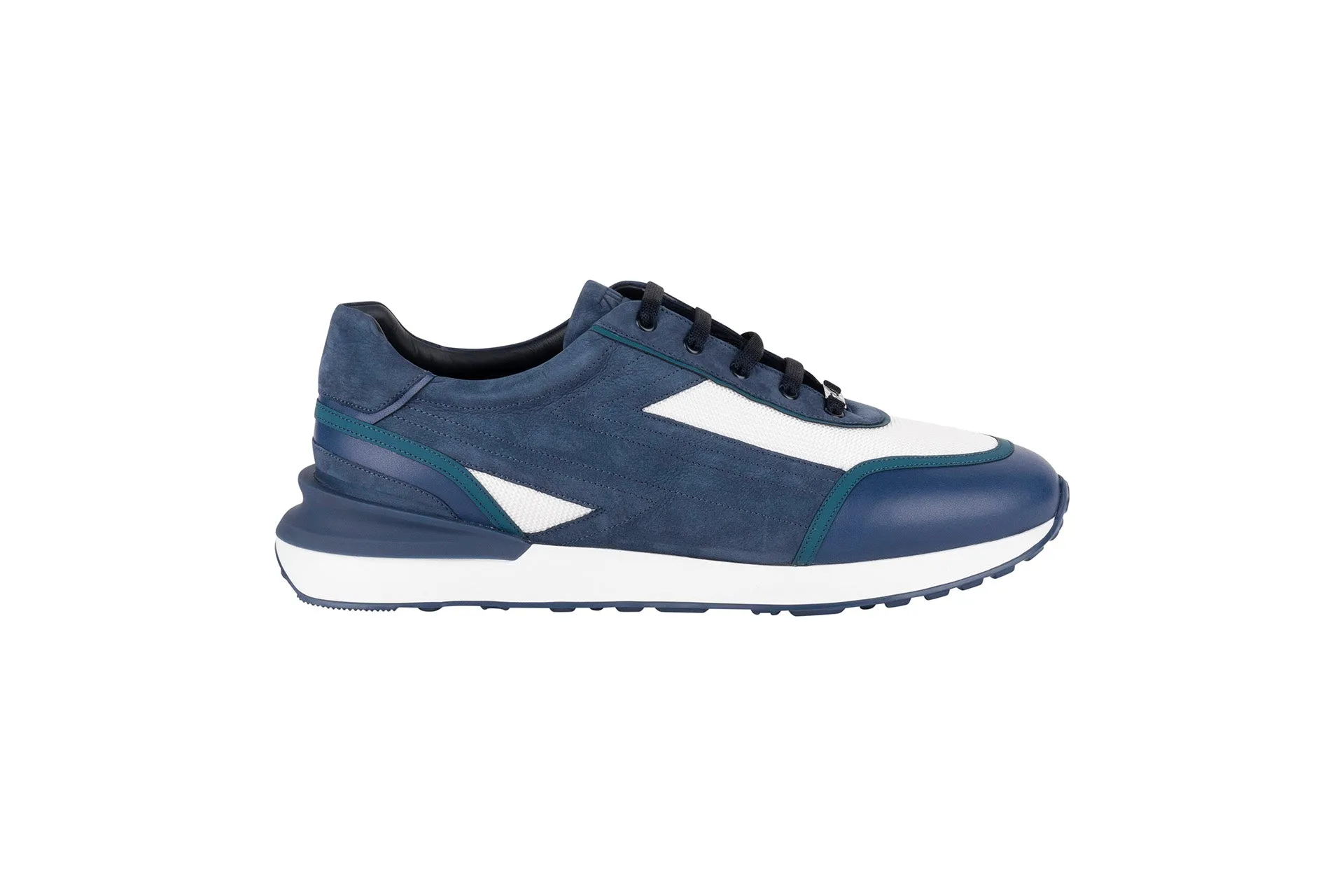 Zilli Calfskin Blue Sneakers