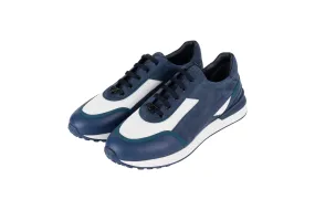 Zilli Calfskin Blue Sneakers